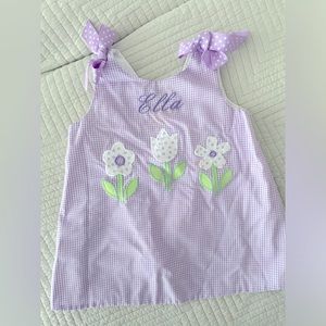 Beautiful monogrammed spring dress!